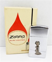 1967 FIRED RAISED TELEPHONE SLIM ZIPPO LIGHTER