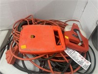 Lot of Extension Cords & Tape Measures