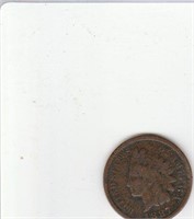 1887 US Copper Indian Head Penny