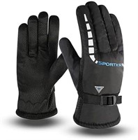 GRABLOOM Winter Cycling Gloves Warm Full Finger Sk