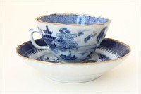Chinese Qing Dynasty Export Cup and Saucer,