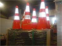 25 New/Unused Steelman Safety Cones, 28" H