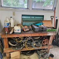 Entire Bench of tools and wire