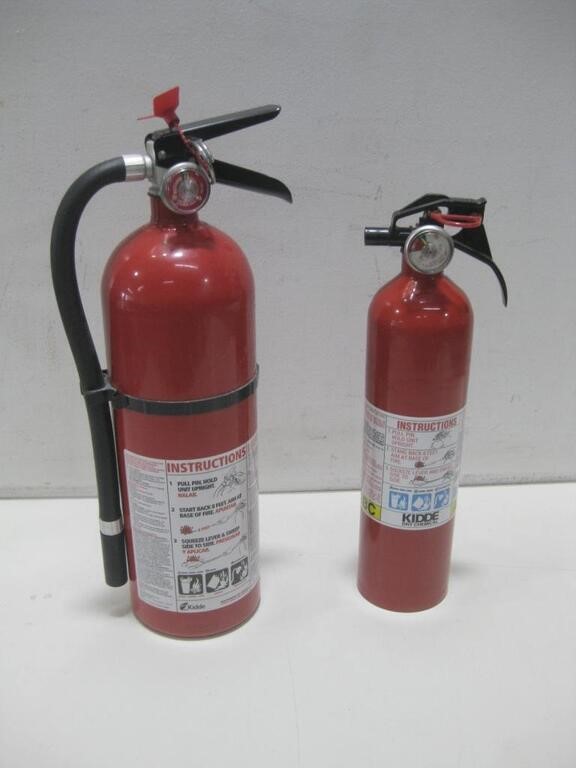 Two Fire Extinguisher Tallest 16"