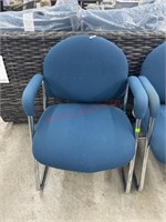 Metal upholstered office chair