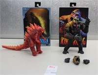 Godzilla & King Cong Figures / Original Boxes