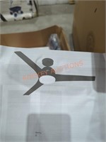 52" ceiling fan matte black