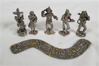 Comstock Wizard Of Oz Pewter Figurine Set