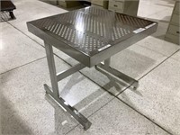 Stainless steel square desk