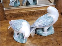 Vintage WBI China Pair of Porcelain Dove Figurines