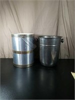 (2) Vintage Ice Buckets/Decor Planters