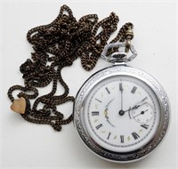 FANCY FACE HAMPDEN POCKET WATCH