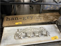 HAN-GRY LARGE WOOD SIGN