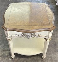 2 Tiered French Provincial End Table