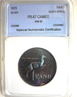 1975 Rand NNC PR67 Cameo S. Africa Silver