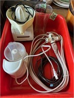 Meat Tote, Juicer, electric cords
