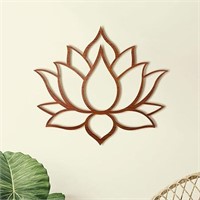 WoodfulArt Wood Wall Decor Lotus Flower Mandala -