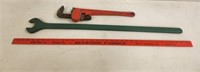 Long Handled Wrench & Pipe Wrench