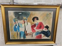 VINTAGE CHINESE OIL ON CANVAS PAINTING