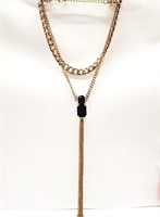 Chain Tassle Necklace 18"