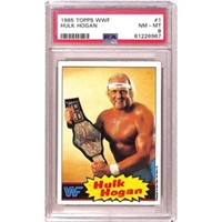 1985 Topps Hulk Hogan Rookie Psa 8