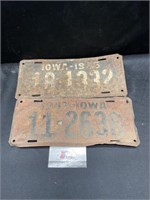 Iowa 1946,1947 License Plates