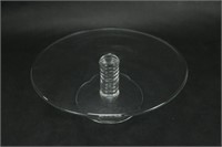TIFFANY & CO Mesa Glass Pedestal Cake Plate