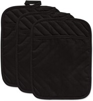 DII Potholder Set Cotton Quilted, 7x9