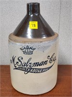 M. Salzman Co. 1 Gallon Stoneware Jug