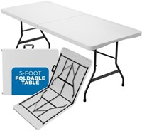 Sorfey Folding Table 5-Foot X 28 inch, White