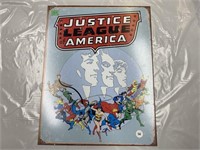 Newer Justice League of America Sign 12" x 16"