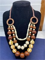 Brown mixed beads Necklace