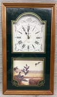 Ingraham Duck Framed Wall Clock