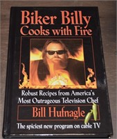 Signed-Biker Billy Cooks w/ Fire-Bill Hufe