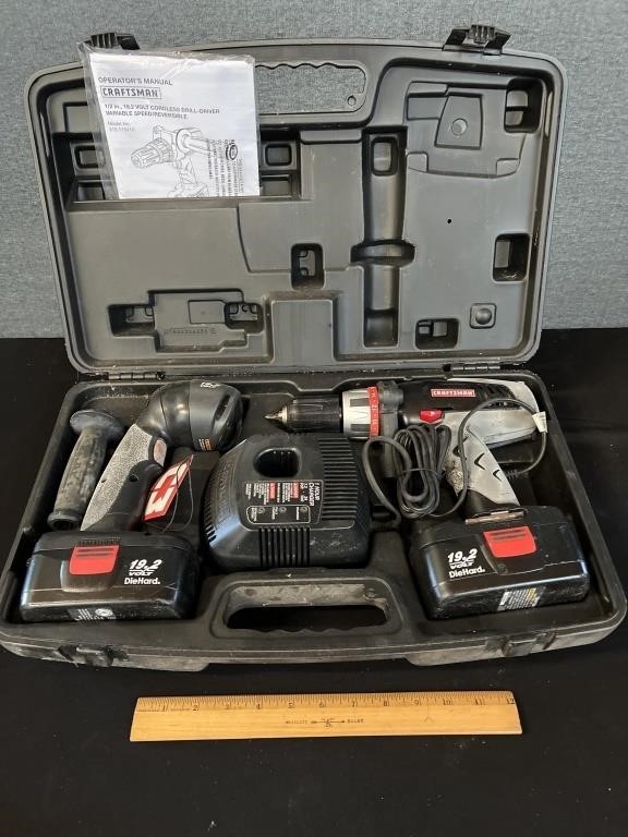 Craftsman 19.2V Tool Set Drill Worklight Batteries