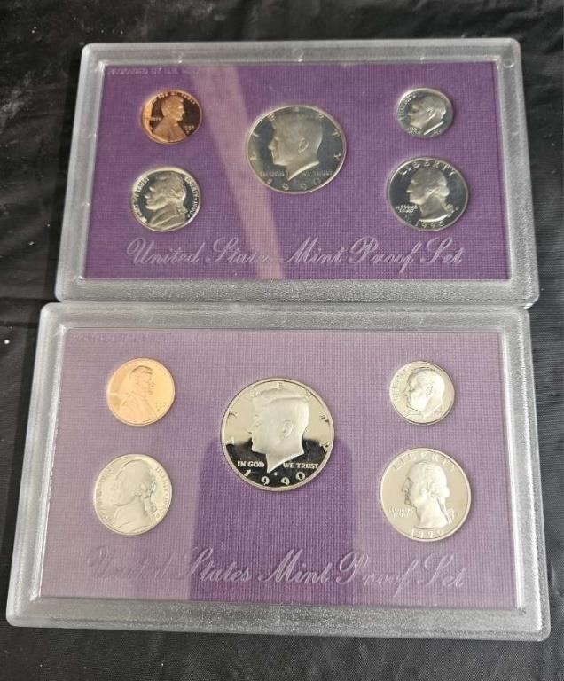 2 1990 proof set