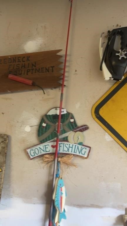 Fishing pole misc wall hangers