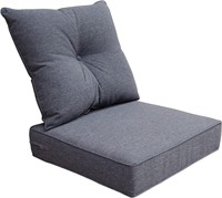 BOSSIMA Deep Seat Cushion Set  Charcoal Grey