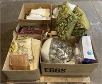 (E) Pallet Including Pillows , Kitchen Items and