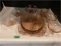 10 Piece Assorted Depression Glass
