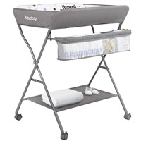 Maydolly Baby Changing Table, Portable, Grey