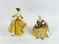 TWO ROYAL DOULTON FIGURINES-STEPHANIE & SYMPHONY