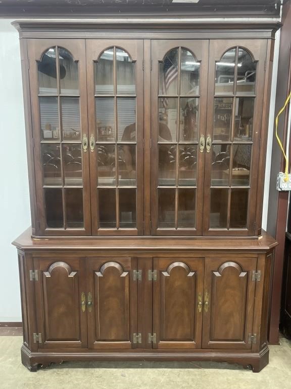 NICE 81" x 41" Large Illuminated China Cabinet