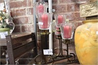 CANDLES AND HOLDER