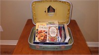Vintage Suit Cases & Old Cook Books