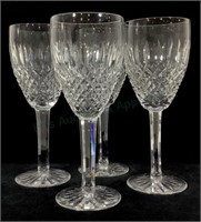 (4) Waterford Crystal Castlemaine Wine Glasses
