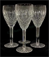 (4) Waterford Crystal Castlemaine Water Goblets
