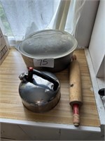 Aluminum Pot with Glass Lid, Pots, Pans, Misc.