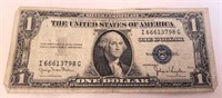 1935 D One Dollar Silver Certificate Bill