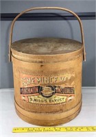 Acme Mince Meat Binghamton, NY Wooden Bucket w/